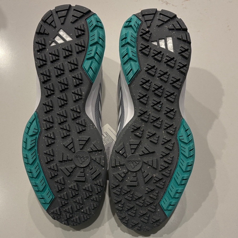 Adidas Gray and Turquoise Golf Shoes (Women’s) - Picture 5 of 6